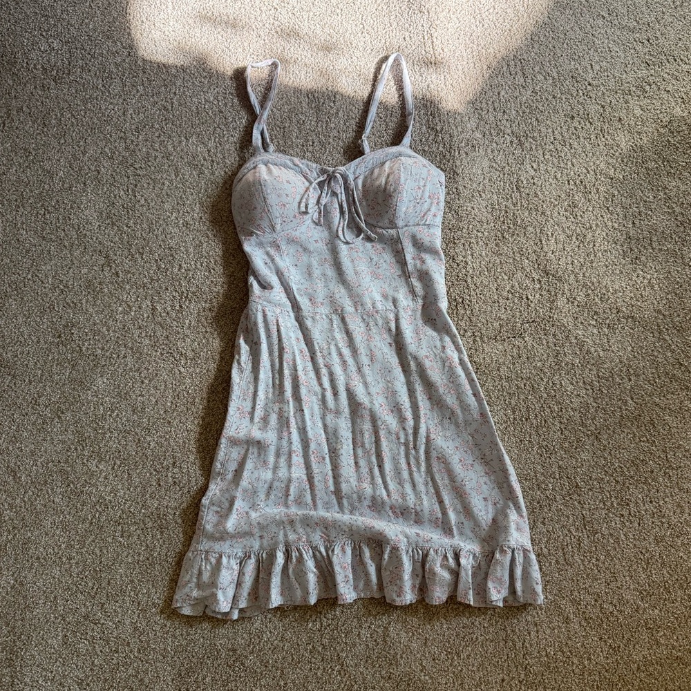 Wallflower Blue Padded Cup Sweetheart Dress